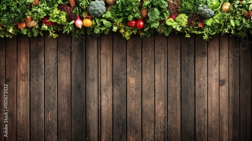 Healthy vegetables and grains forming a border, leaving space for text about food safety awareness.