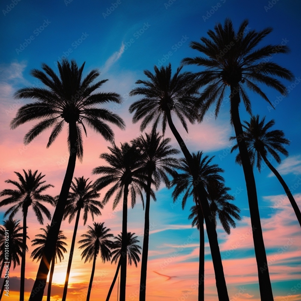 palm trees on the beach palm trees on the beach