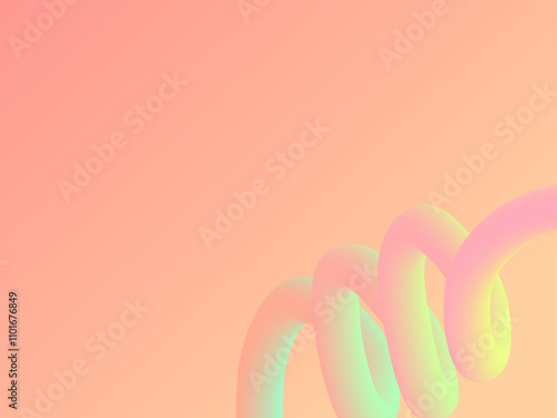 Abstract fluid shapes morph and flow in a vibrant 3D gradient.