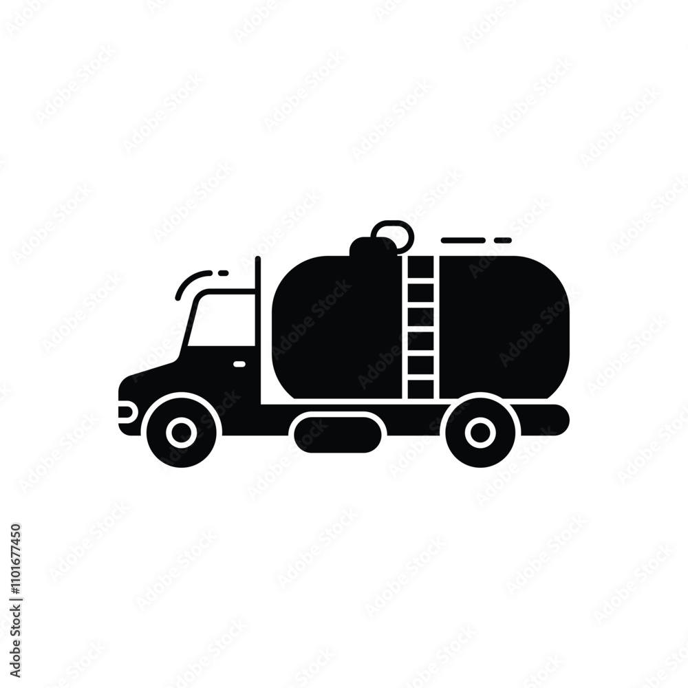 Water Tanker vector icon Water Tanker vector icon