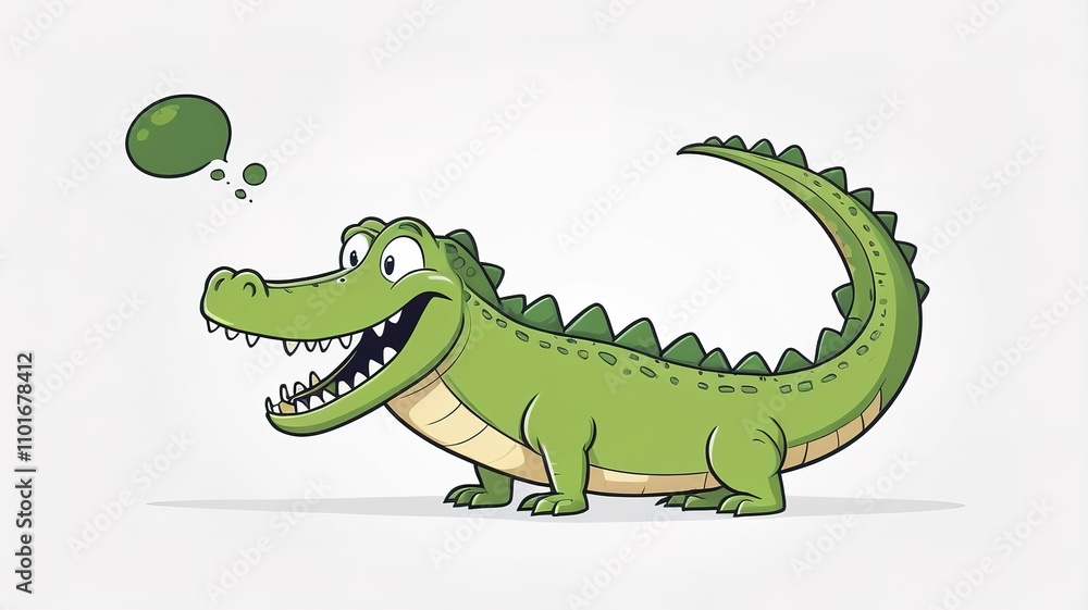 Minimalist crocodile cartoon with a humorous touch, designed for a clean and fun art piece. Minimalist crocodile cartoon with a humorous touch, designed for a clean and fun art piece.
