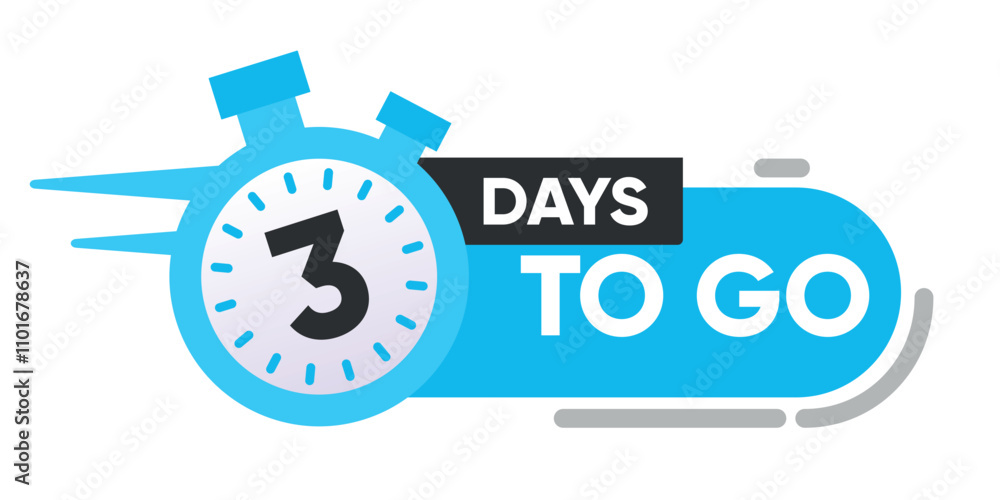 Countdown icon with Countdown icon with