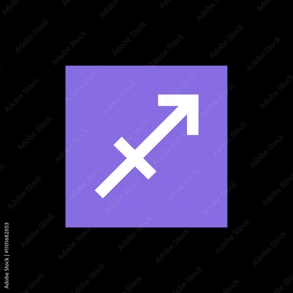 Obraz premium Sagittarius Zodiac Symbol