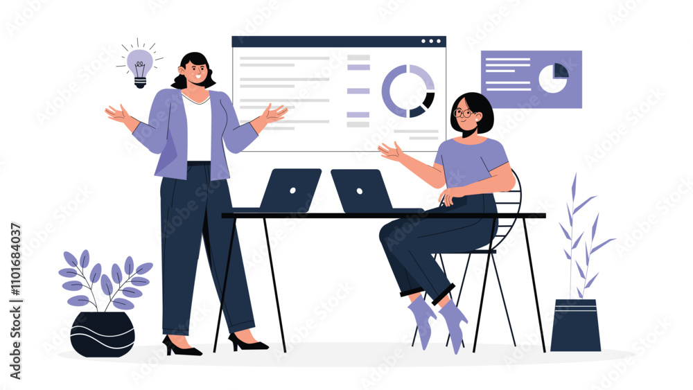 custom made wallpaper toronto digitalConsulting Concept Illustration