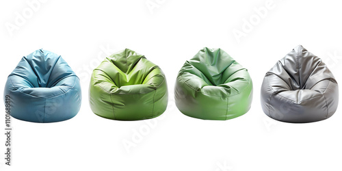 Bean bag chair super comfort bag chair  isolated on transparent background 