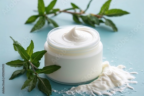 Luxurious White Cream Lotion Texture for Skincare and Beauty Visuals