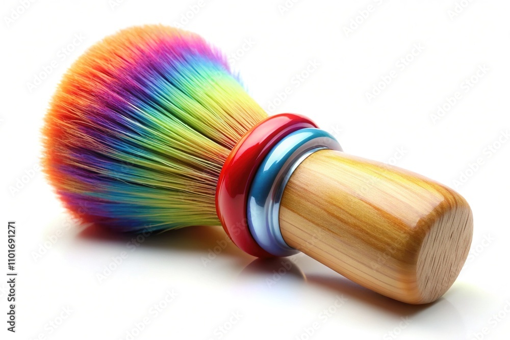 Fototapeta premium Tilt-Shift Shaving Brush: Synthetic Badger, Horsehair Exfoliate