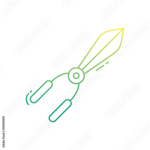 Grass Shears vector icon