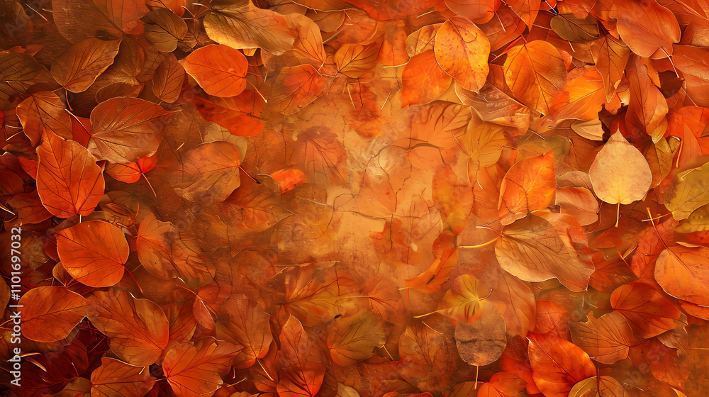 A vibrant collection of autumn leaves creating a warm, earthy background. A vibrant collection of autumn leaves creating a warm, earthy background.