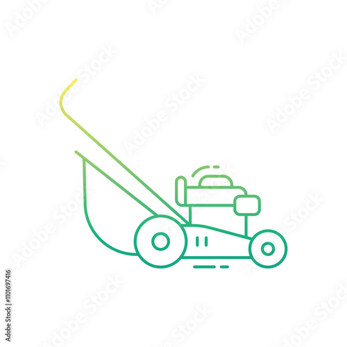 Lawn Mover vector icon