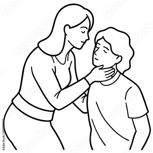 woman performs heimlich maneuver