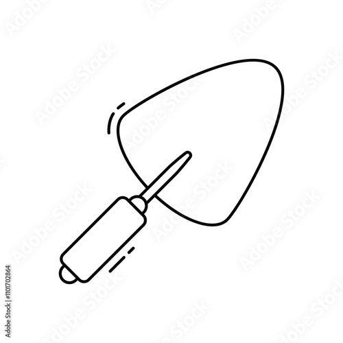 Trowel vector icon