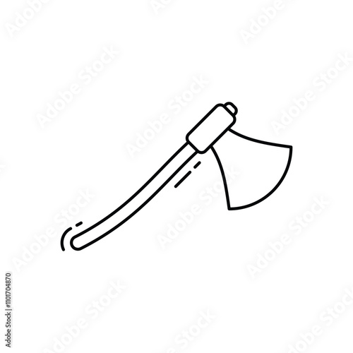 Wood Axe vector icon