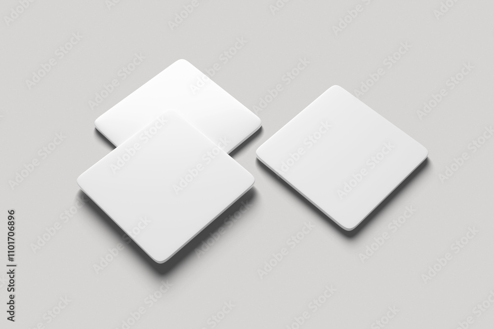 Square Coaster Mockup Square Coaster Mockup