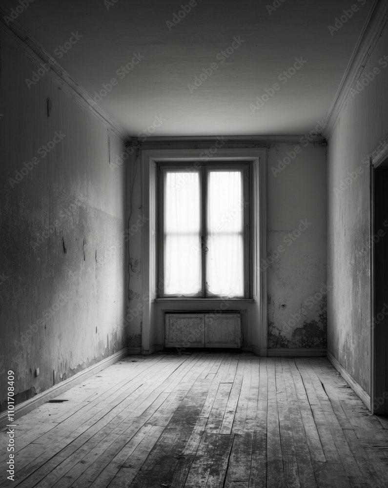 Abandoned interior of a hauntingly empty building. Abandoned interior of a hauntingly empty building.