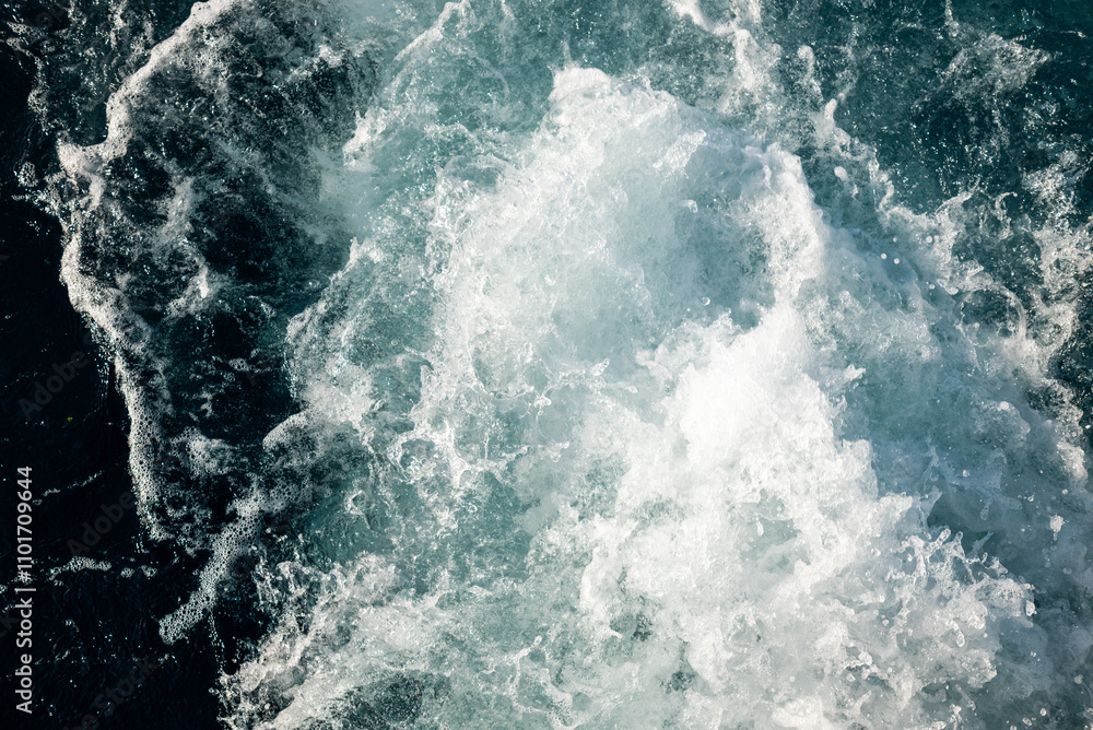 Fototapeta premium Sea water ripples. Natural background.