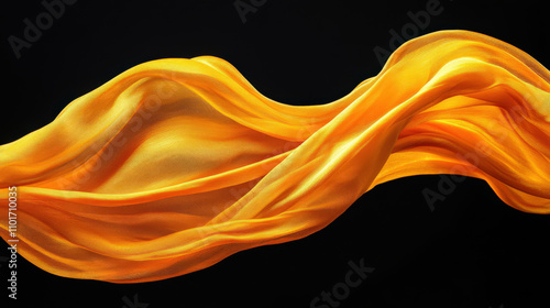 Flowing silk fabric background