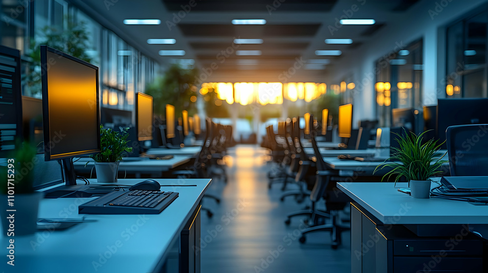 Network Engineers Optimize Network Performance in Plain Office with Copy Space Network Engineers Optimize Network Performance in Plain Office with Copy Space