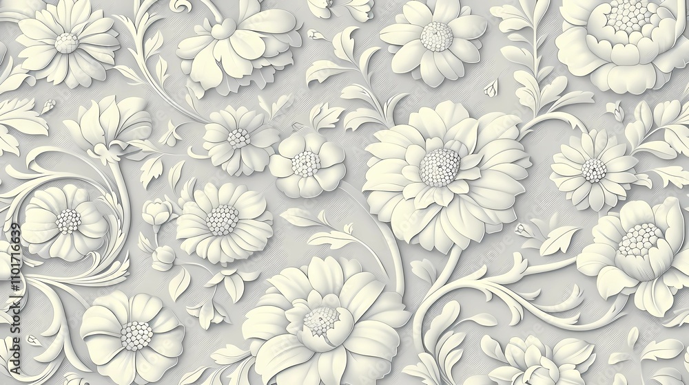 Fototapeta premium floral pattern 