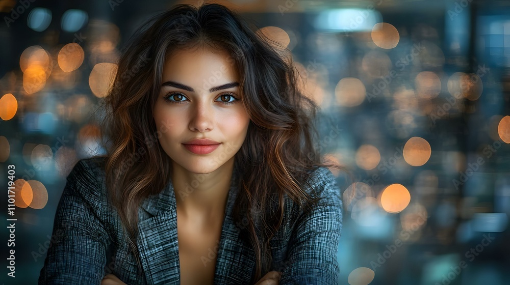 Businesswoman Presenting Cost Reduction Strategies on Bokeh Digital Art | Lowering Marginal Costs for Profitability Businesswoman Presenting Cost Reduction Strategies on Bokeh Digital Art | Lowering Marginal Costs for Profitability