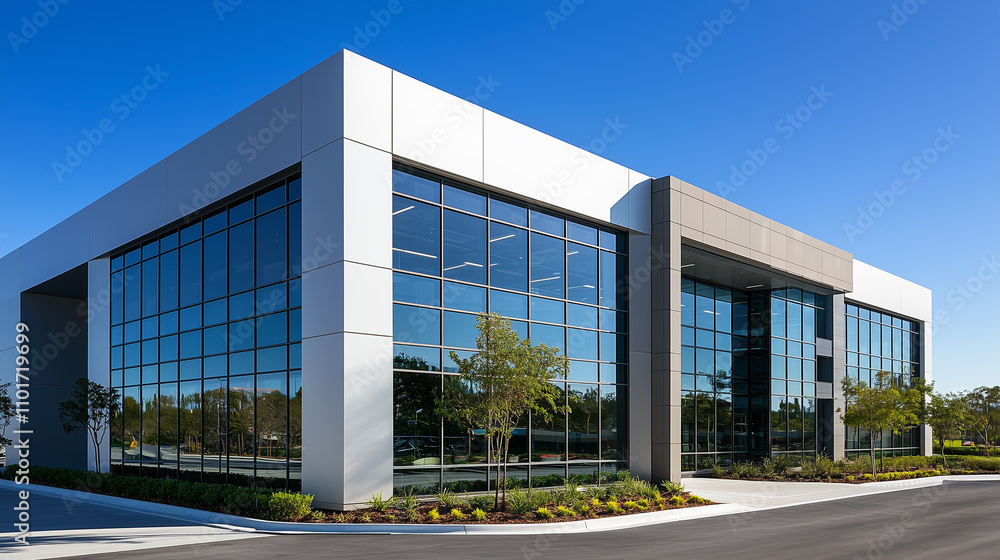 Fototapeta premium Contemporary Corporate Modern Office Building