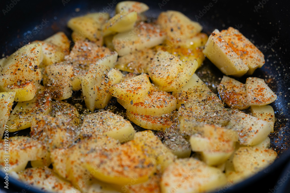 frische Bratkartoffeln mit Zwiebeln uns Speck frische Bratkartoffeln mit Zwiebeln uns Speck