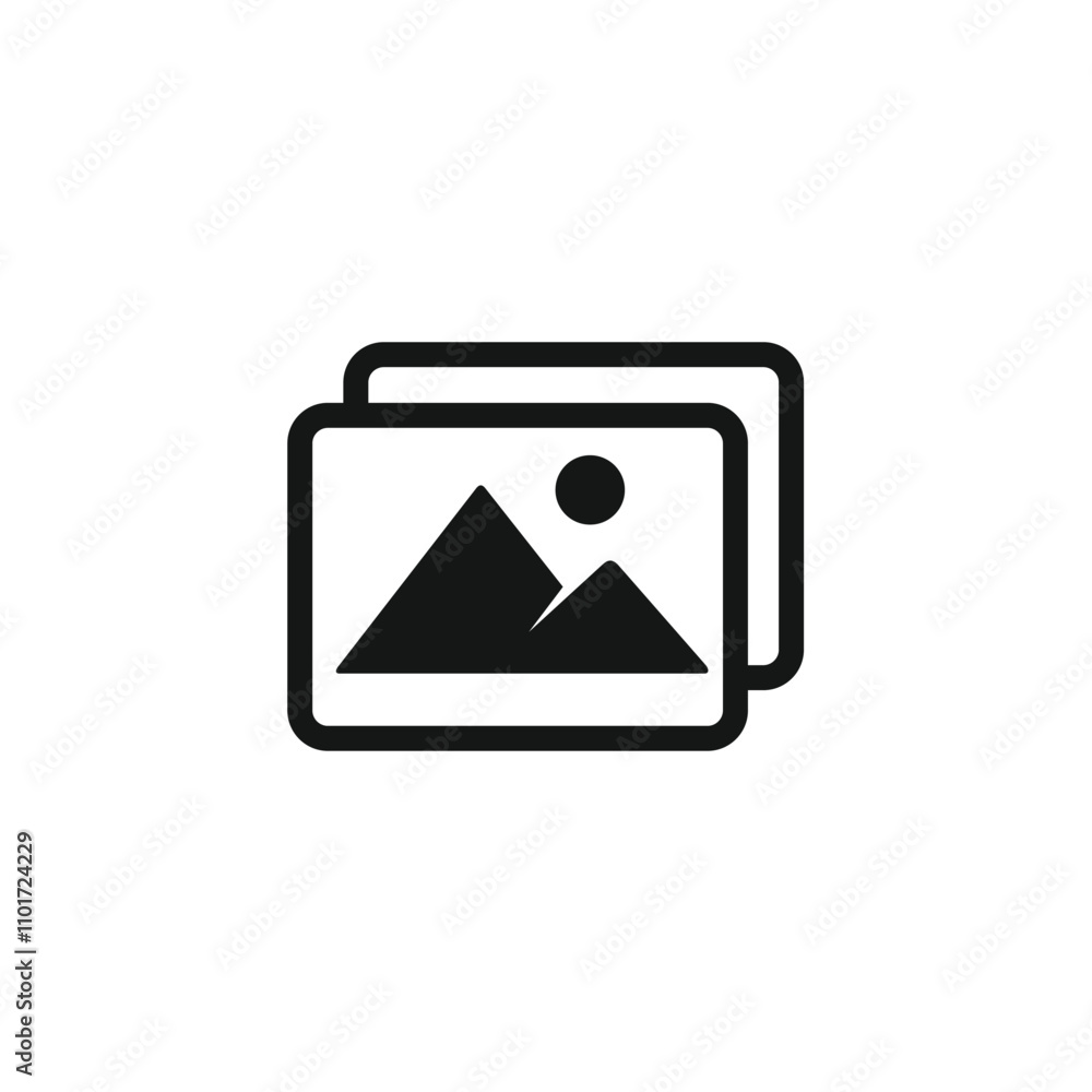 Gallery image icon template vector illustration Gallery image icon template vector illustration