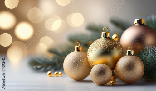 Christmas ball, decoration standing on a table