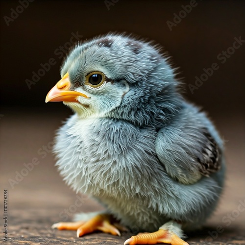 baby chicken on a white background