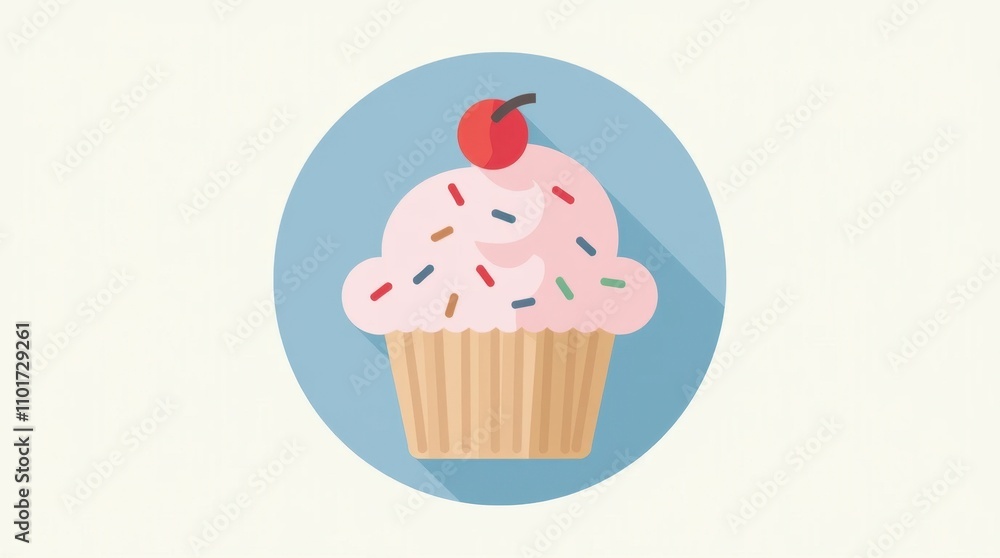Pastel Cupcake Icon