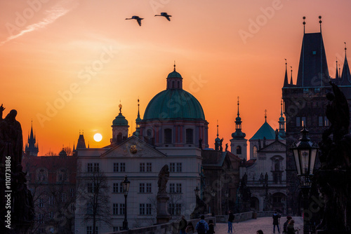 Prague at night, Czech Republic, Europe
