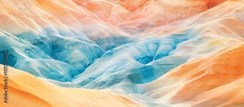 Wallpaper Mural Abstract pastel colored sand dunes. Torontodigital.ca