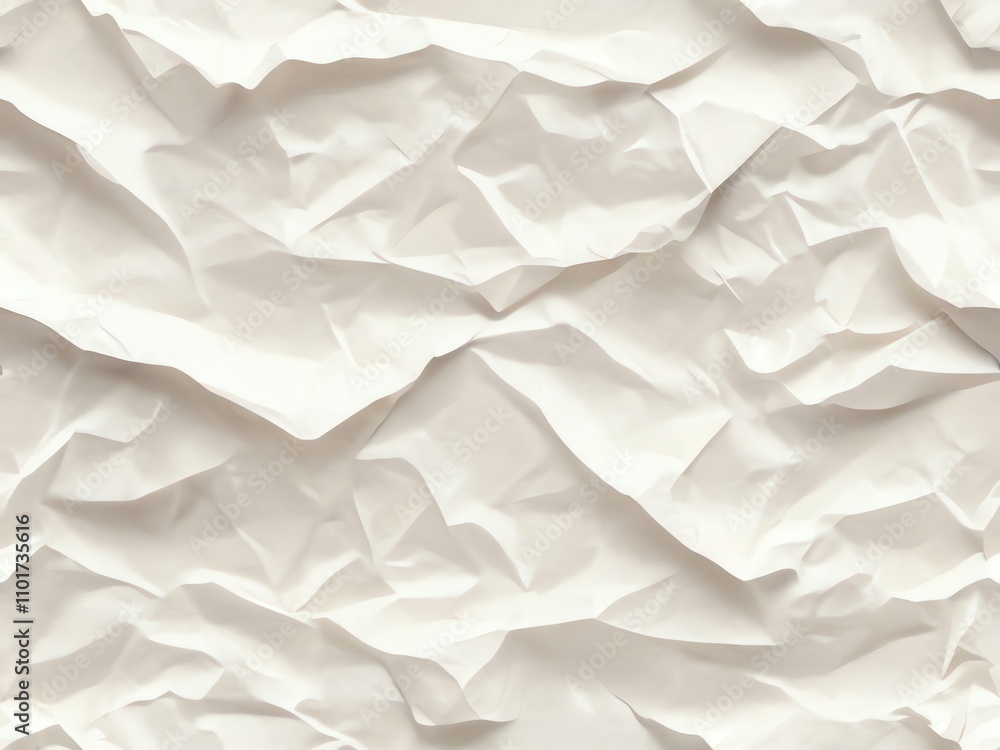 Abstract Wrinkled White Paper Texture Background Abstract Wrinkled White Paper Texture Background
