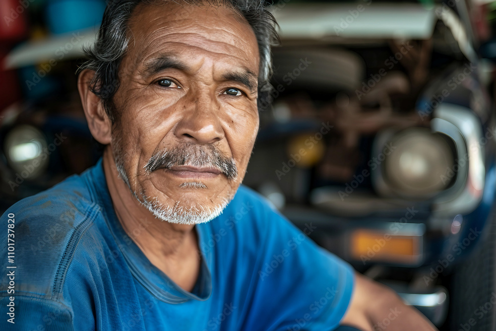 Skilled experienced person car mechanic auto maintenance garage service, Generative AI Skilled experienced person car mechanic auto maintenance garage service, Generative AI