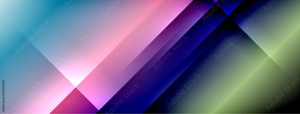 Dynamic shadow lines with gradient colors geometric background Dynamic shadow lines with gradient colors geometric background