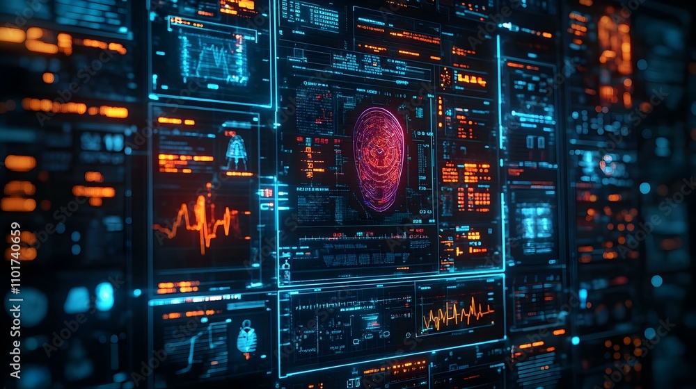 Obraz premium Close-Up Futuristic Telemedicine AI Diagnostic Device Showcasing Advanced Health Technology in Photo Stock Concept