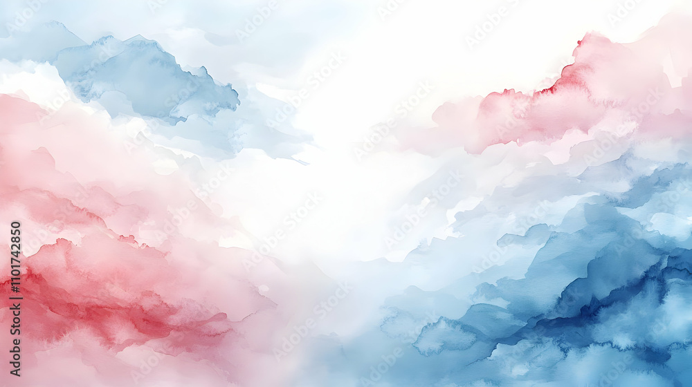 Fototapeta premium Abstract Watercolor Background in Soft Colors for Inspiration and Epiphany