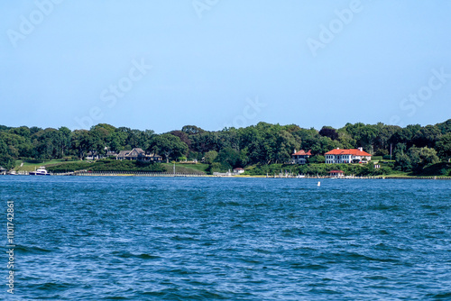 sailing in greenport long island new york Shelter Island coast landscape photo