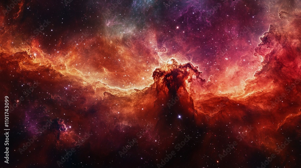 Obraz premium A supernova remnant, showcasing the beautiful nebular structure left behind