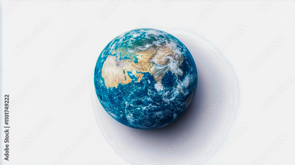 Planet Earth on a White Background, Stunning Visuals of Our Blue Planet, High-Resolution, Isolated, and Vibrant Colors. Planet Earth on a White Background, Stunning Visuals of Our Blue Planet, High-Resolution, Isolated, and Vibrant Colors.