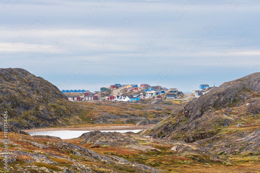 Hills and mountains on the Arctic Circle Trail which links Kangerlussuaq and Sisimiut, Greenland