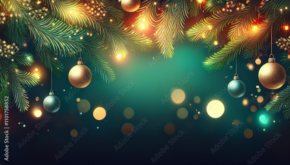 merry christmas card greeting branch tree border light shin merry christmas card greeting branch tree border light shin
