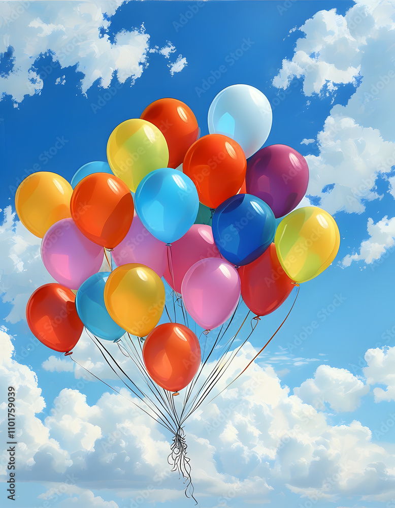 Colorful Balloons in the Sky Colorful Balloons in the Sky