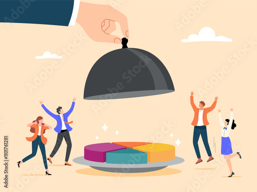 Employees receive bonuses or dividends from their investments