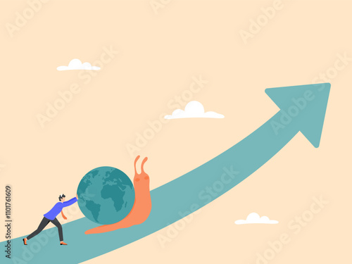 The global economic slowdown or the global GDP growth rate has decreased