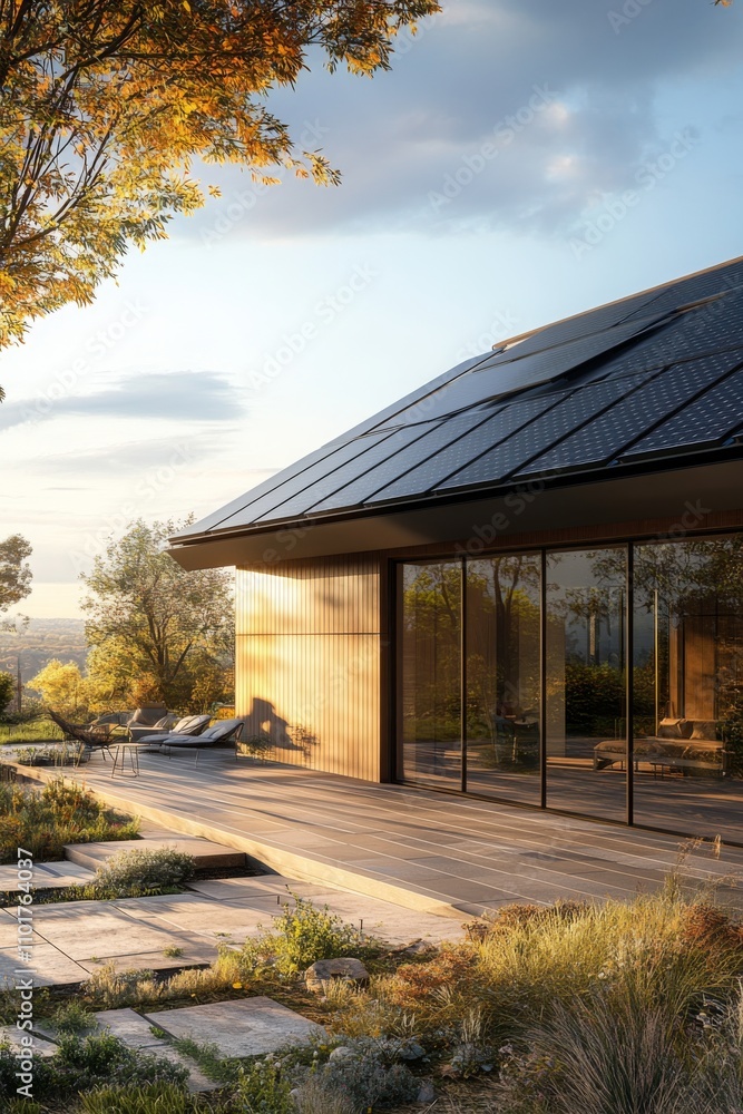 Sleek Solar Panel Roofing Design Sleek Solar Panel Roofing Design