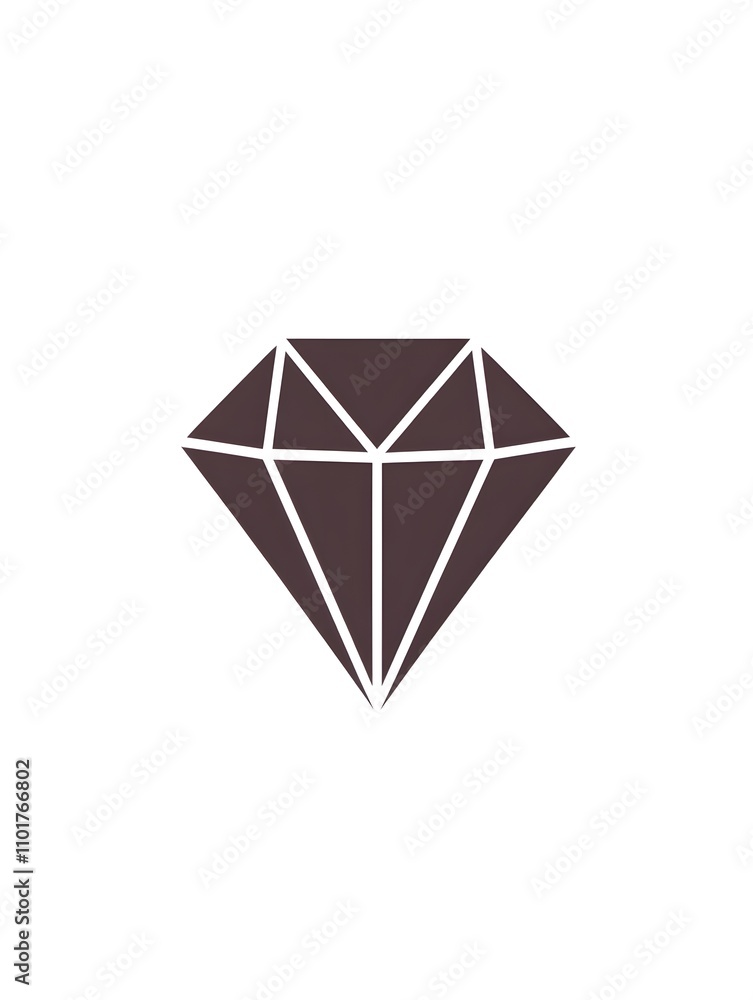 Shiny Clear Diamond Gem jewelry icon symbol Shiny Clear Diamond Gem jewelry icon symbol