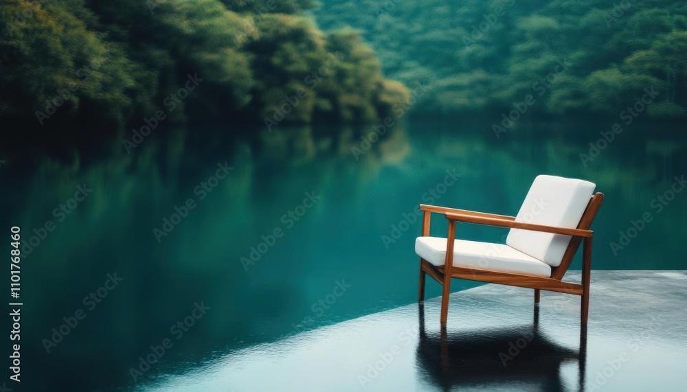Handpolished wooden furniture set against a natural backdrop Handpolished wooden furniture set against a natural backdrop
