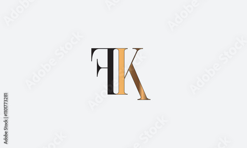 FK, KF, F, K Abstract Letters Logo Monogram photo