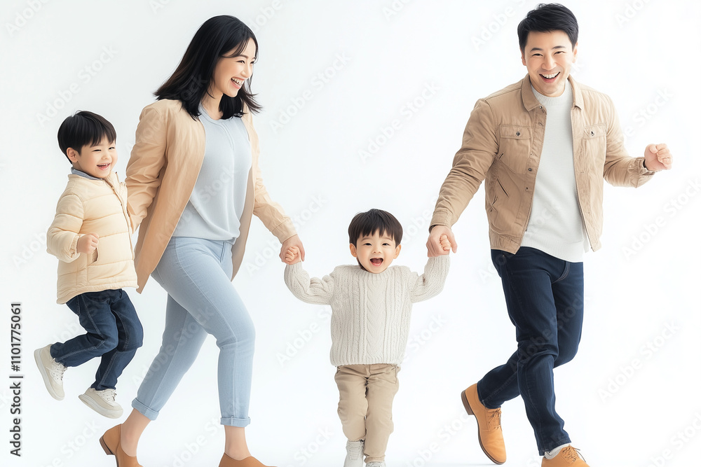 Obraz premium asian family